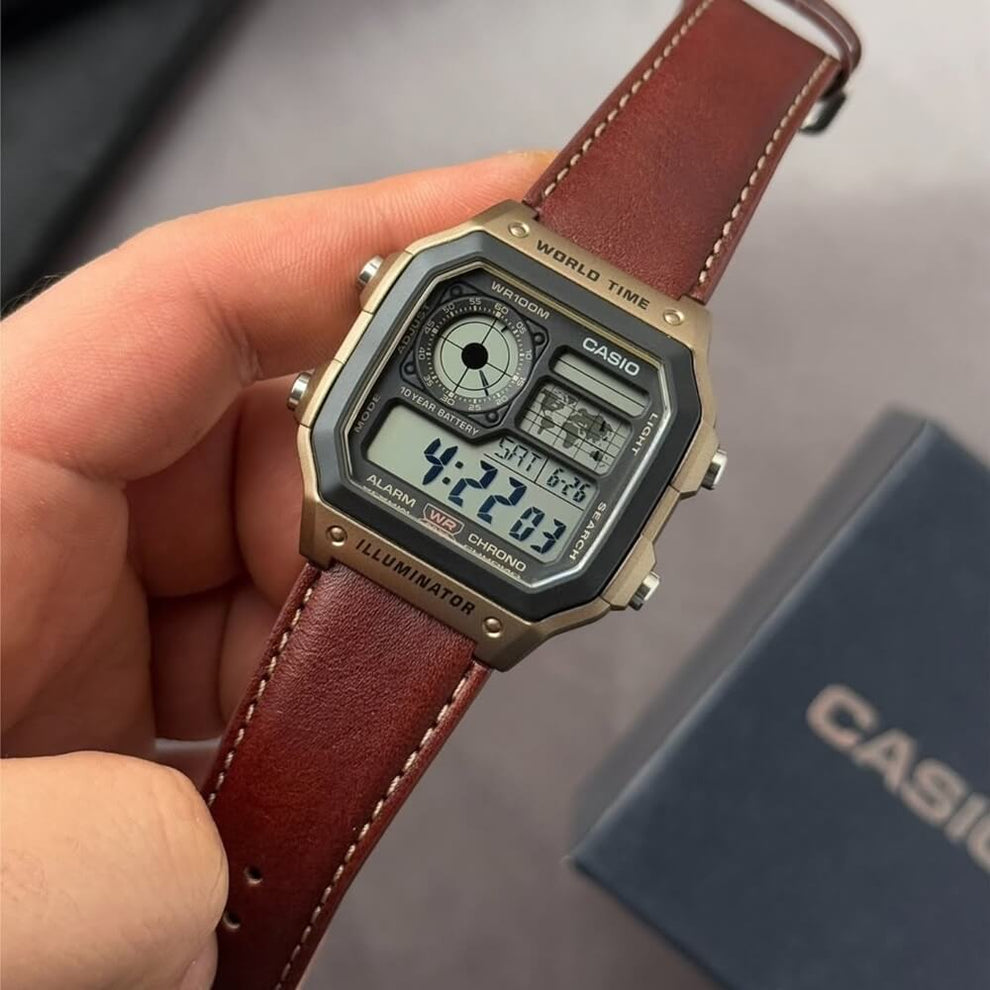Casio AE-1200 Illuminator Light Brown - J1234
