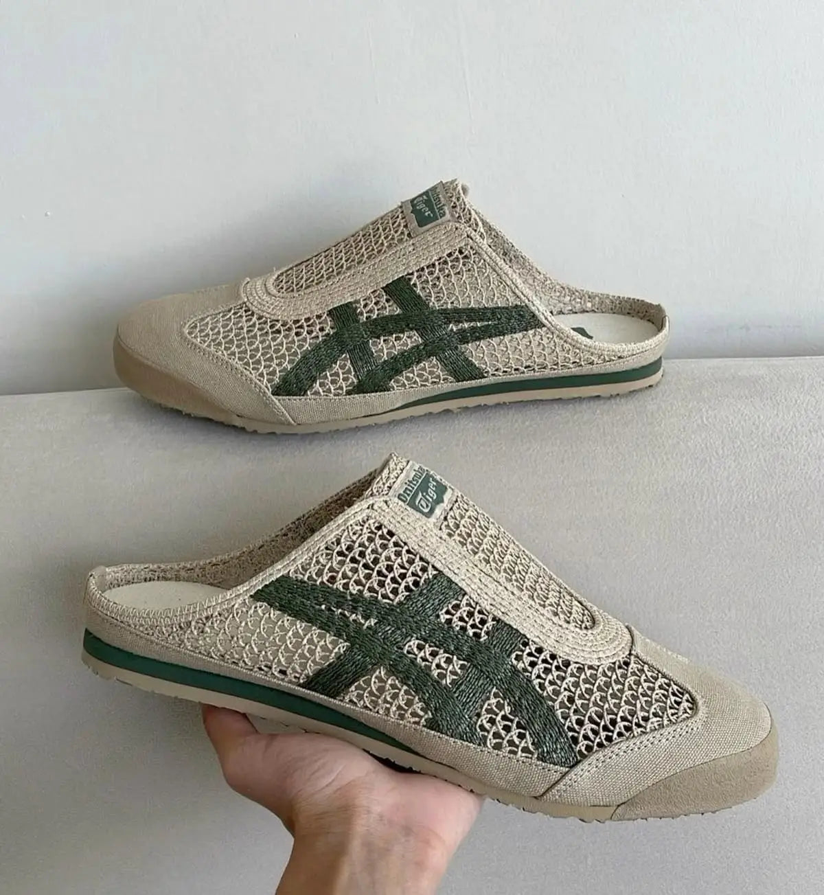 Onitsuka Tiger MEXICO 66 SABOT BEIGE GREEN D-2126