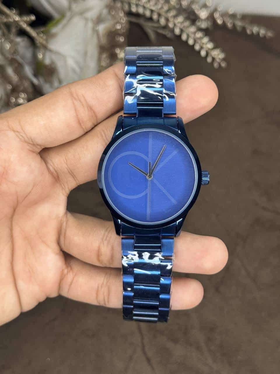 Calvin  KLeIn Royal Blue Quartz Premium Metal Watch