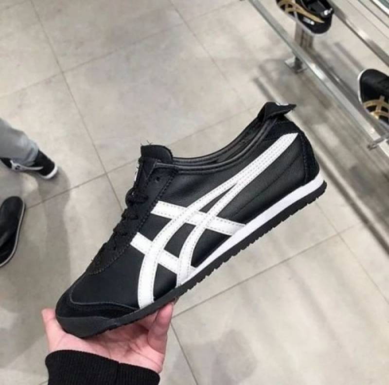 Onitsuka Tiger MEXICO 66 BLACK White Women 1st Leather Quality Fixx