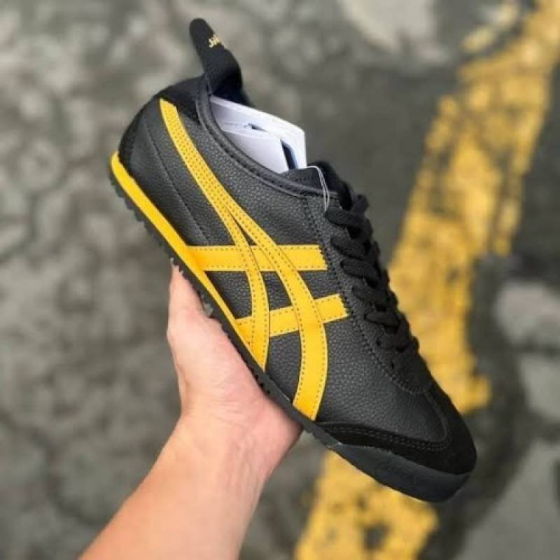 Ontisuka Tiger Mexico 66 Black yellow Women FIXX