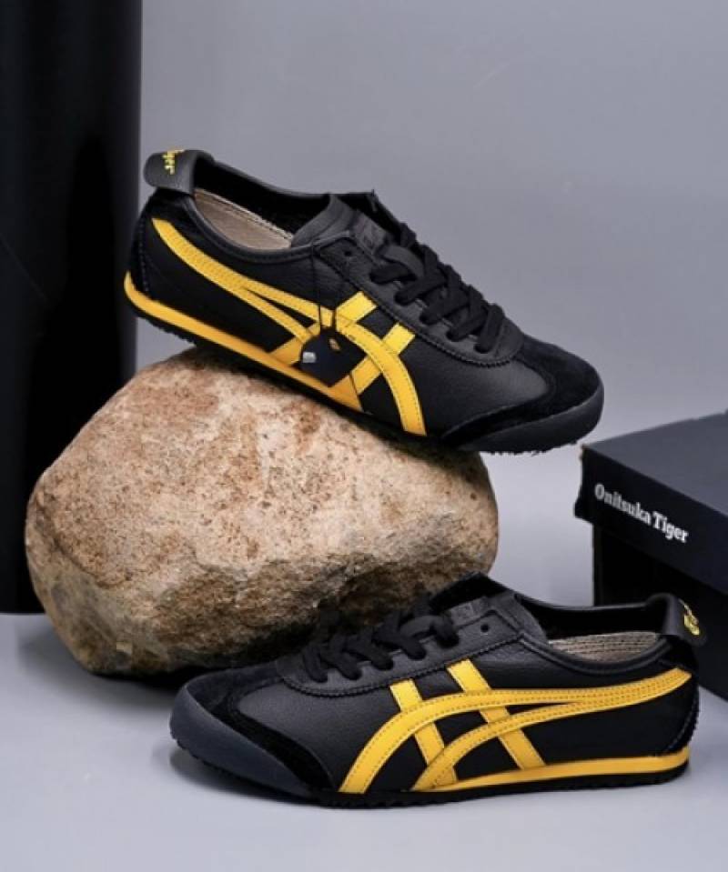 Ontisuka Tiger Mexico 66 Black yellow Women FIXX