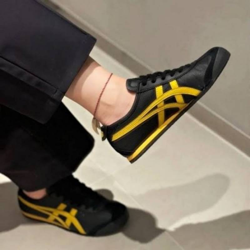 Ontisuka Tiger Mexico 66 Black yellow Women FIXX