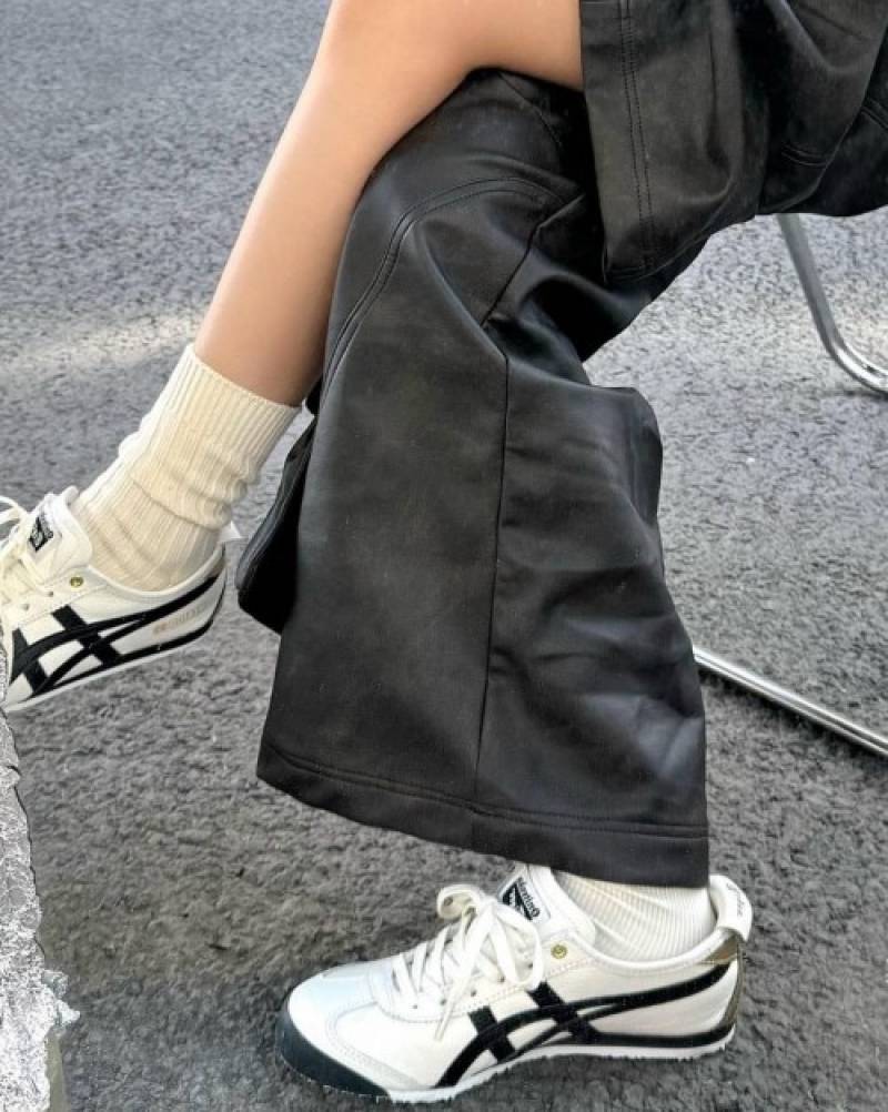Onitsuka Tiger Mexico 66 Cream Black Gold 1st Leather Quality Sneakers