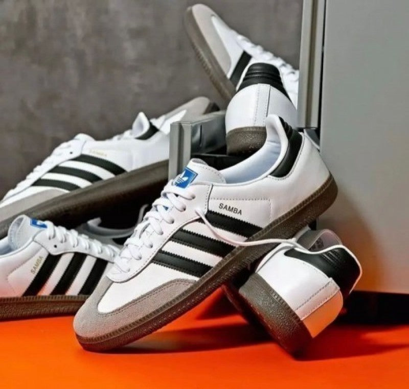 adidas samba white black fix
