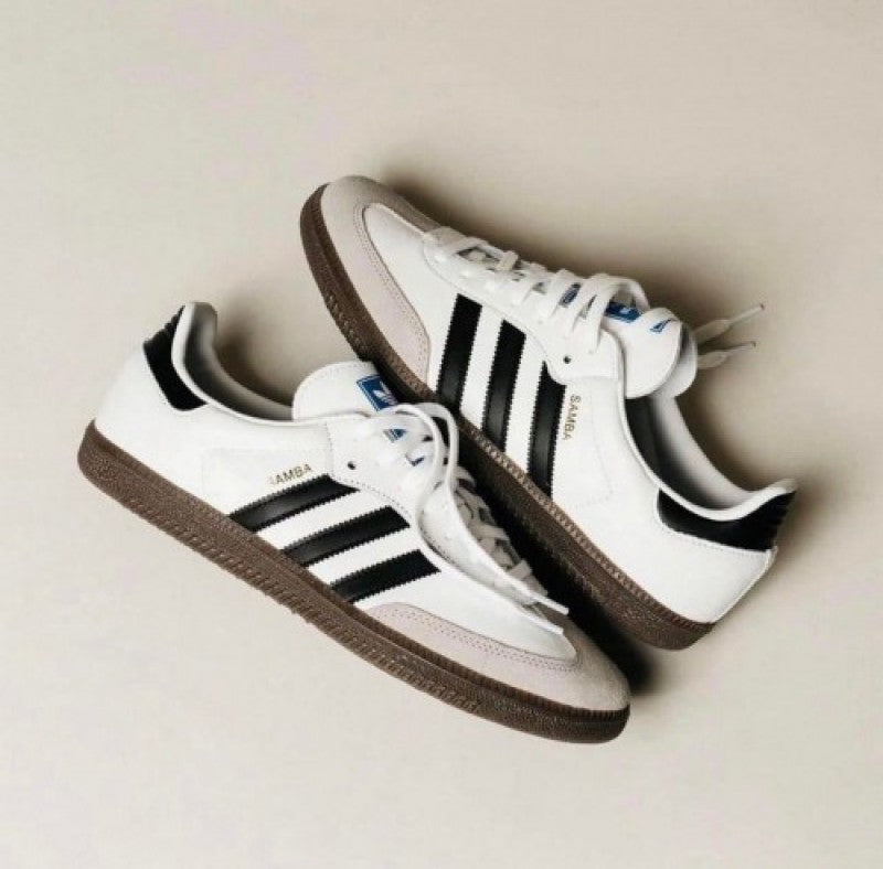 adidas samba white black fix