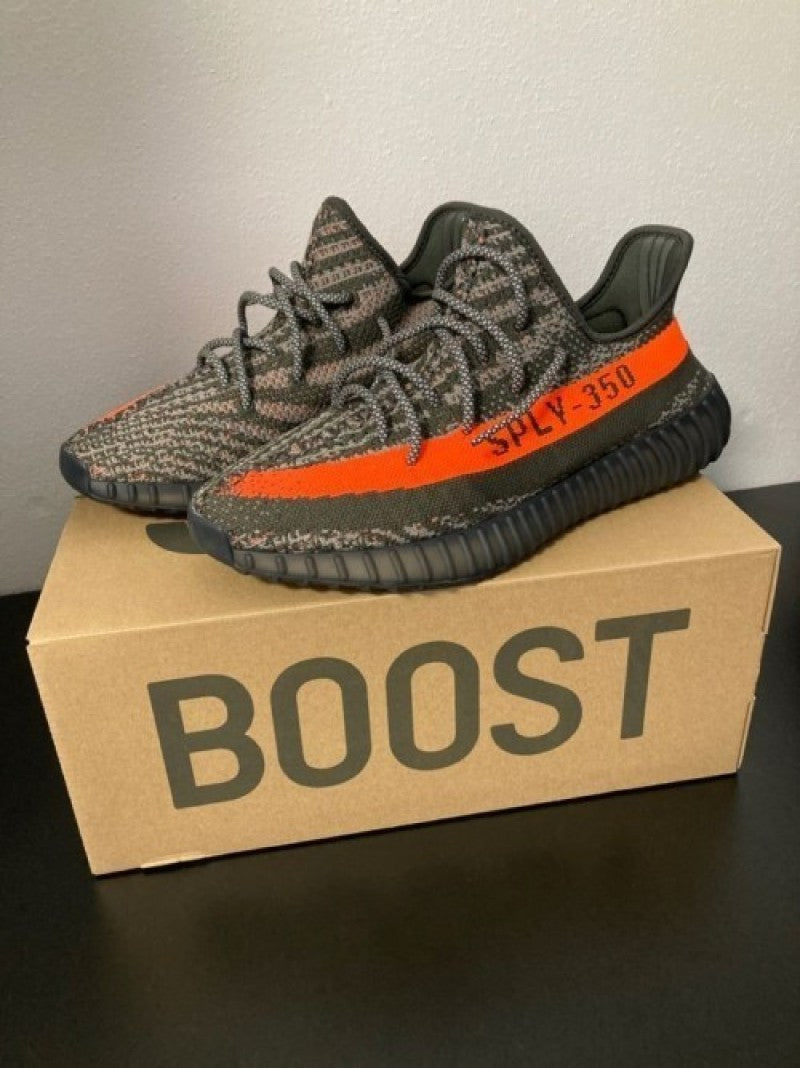 Yeezy 350 V2 Carbon Beluga Reflective Semi UA With All Accessories