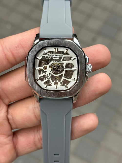 Patek Phillep e Skeleton Automatic Silicone