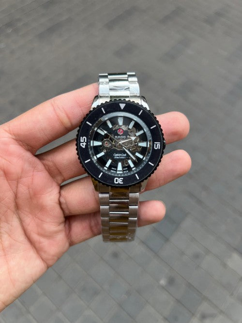 Rad o Captain Cook Silver Black