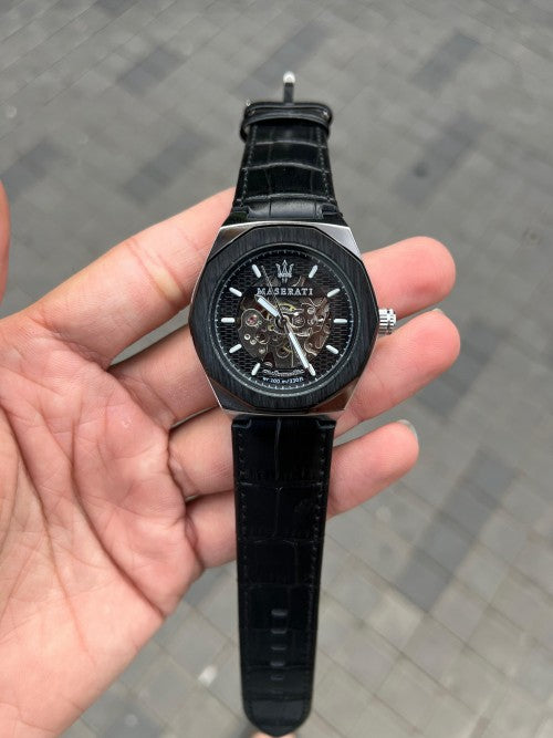 Maserat i Automatic Silver Black