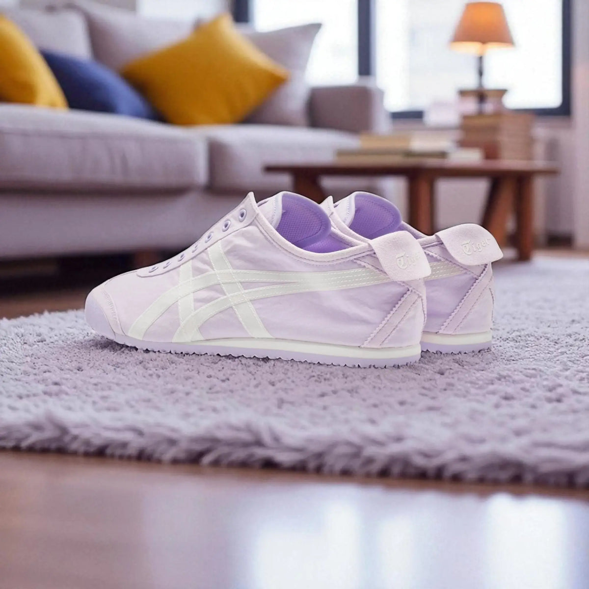 Onitsuk_a Tiger Mexico 66 Slip-On Purple White Girls Premium First Copy D-1951