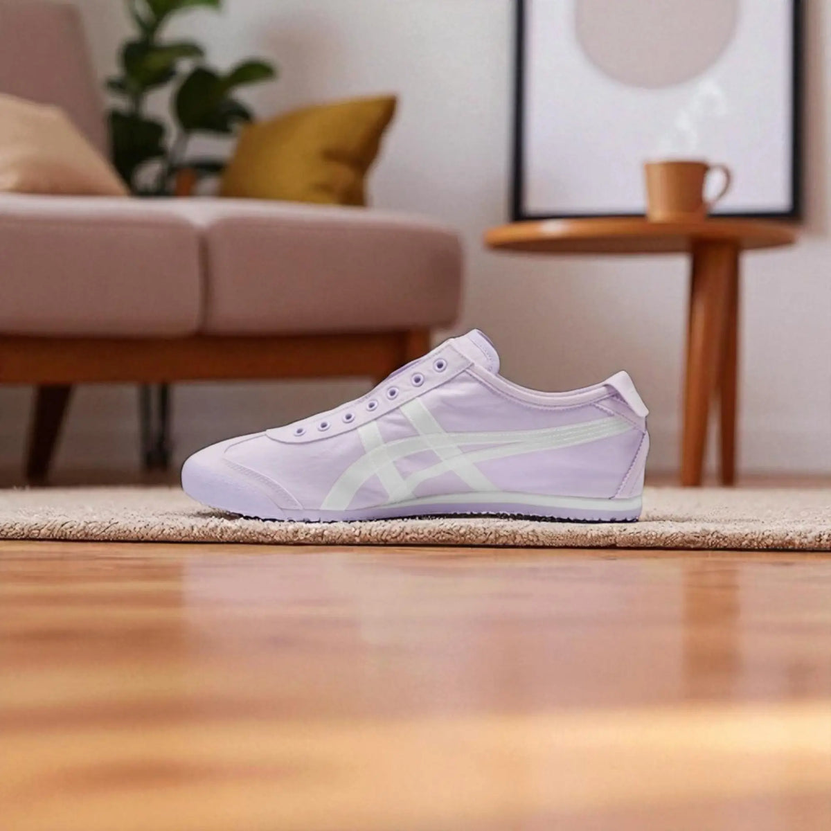 Onitsuk_a Tiger Mexico 66 Slip-On Purple White Girls Premium First Copy D-1951