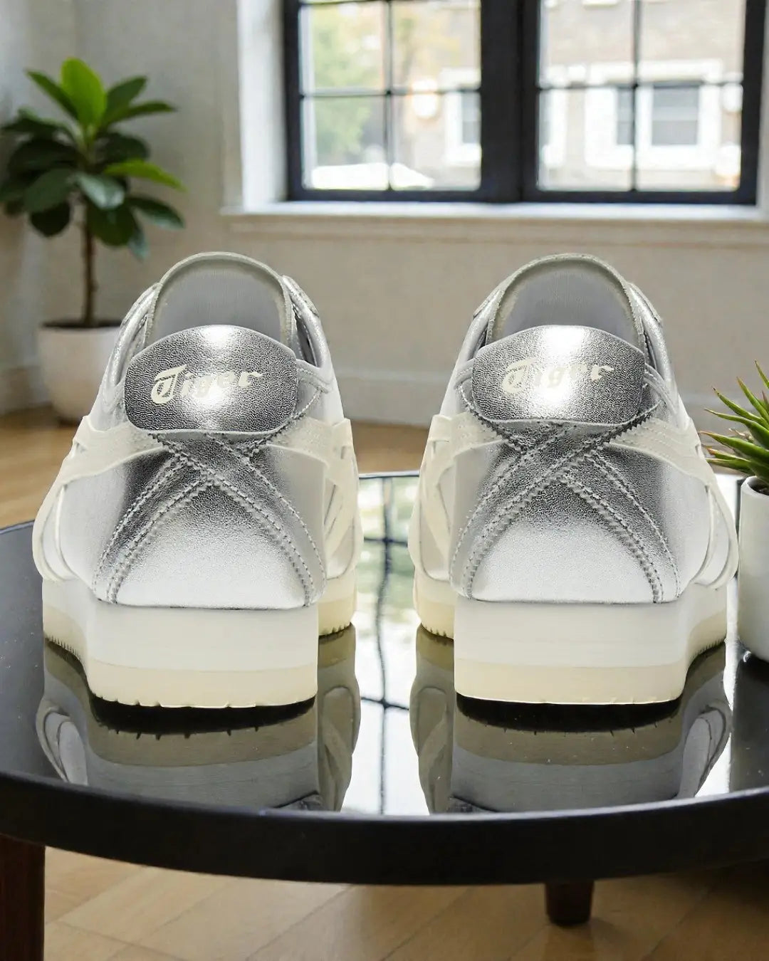 Onitsuka Tiger Mexico 66 SD PF Pure Silver Cream Sneakers Girls D-2144