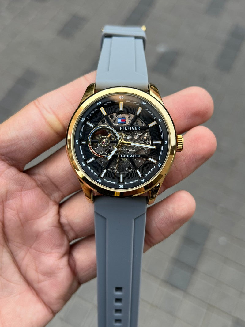 Tommy Hilfige r Automatic grey gold