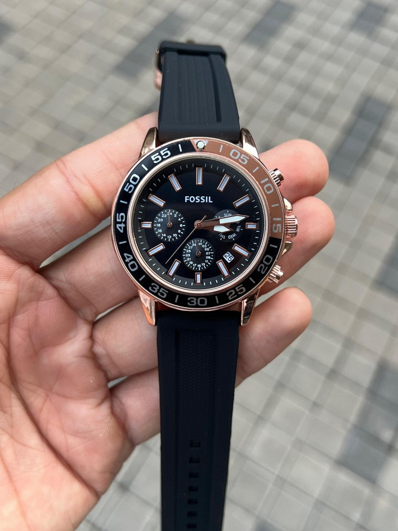 Fossi l Bannon Chronograph Rose gold