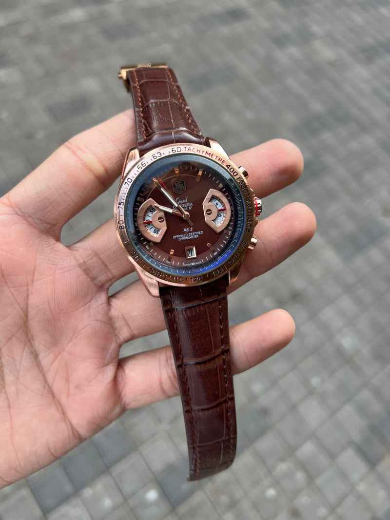 Tag Heue r Carrera Calibre 17 Leather