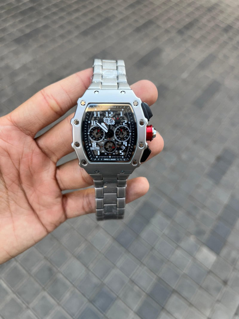 Richard Mill e Silver Black Chronograph