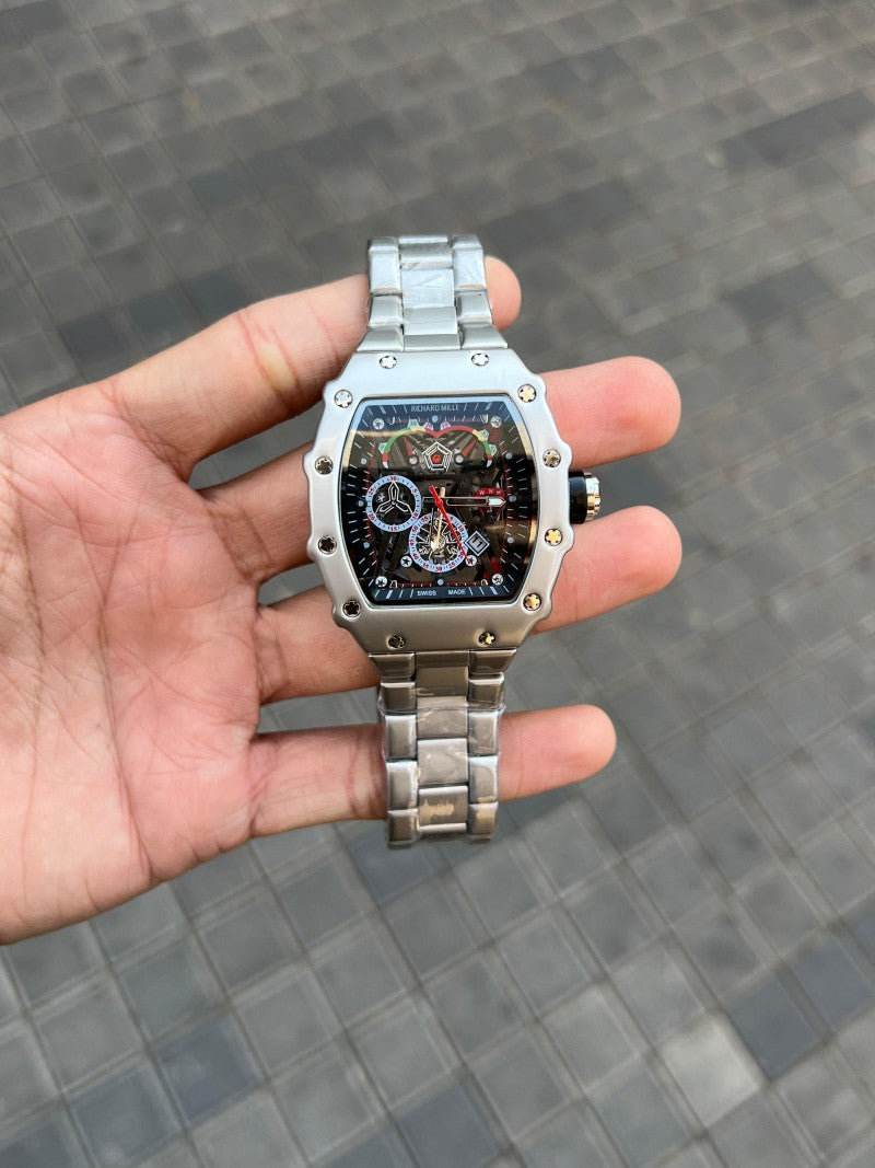 Richard Mill e Silver Black Dial