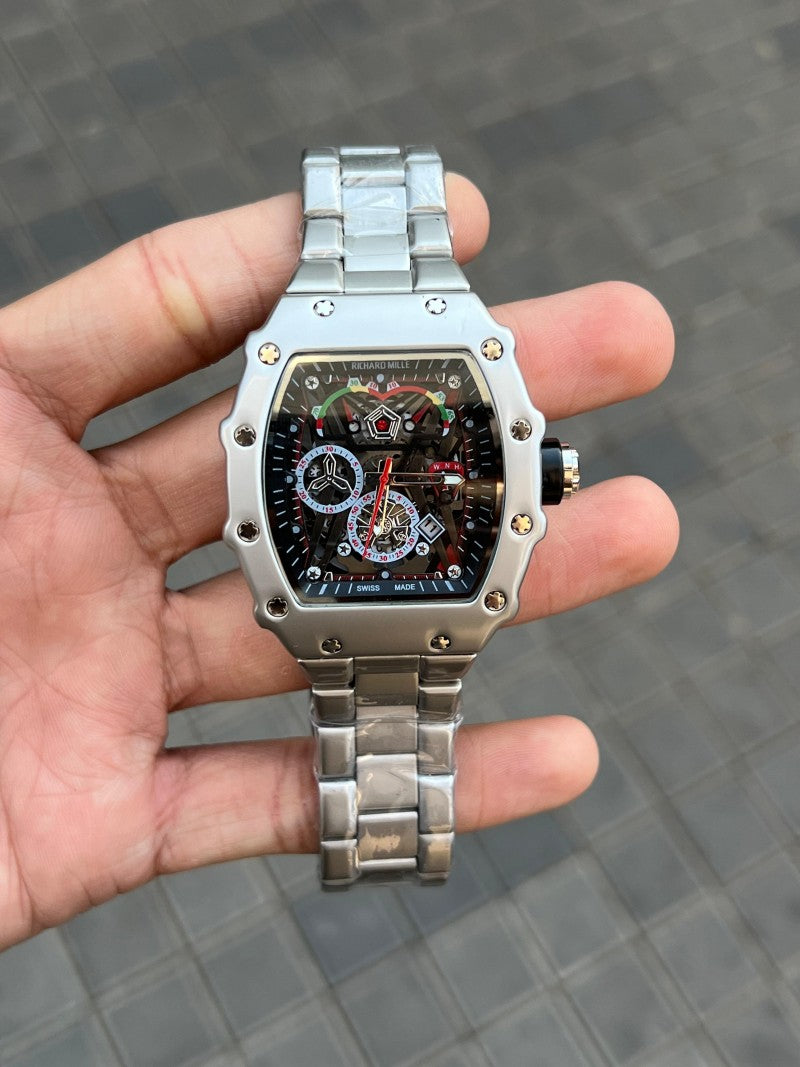 Richard Mill e Silver Black Dial