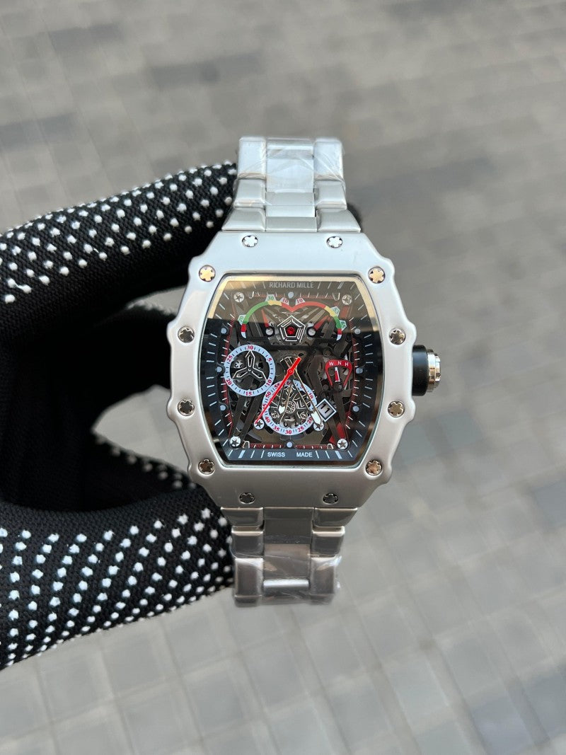 Richard Mill e Silver Black Dial