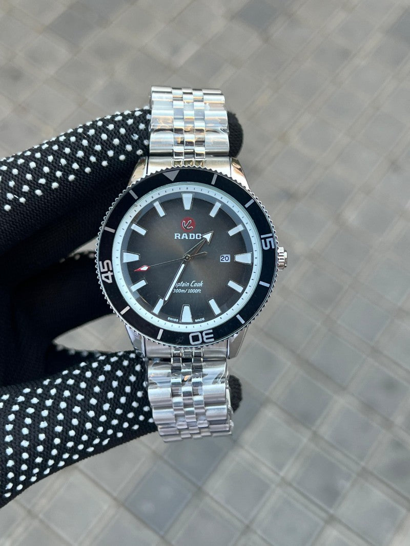 Rad o Captain Cook Silver Black