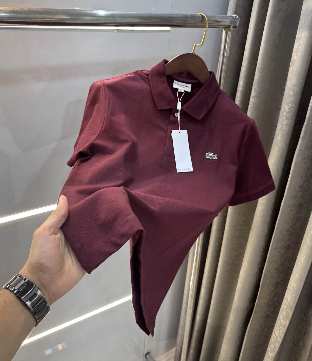 Lacost e Wine Logo Work Premium Polo T-Shirt