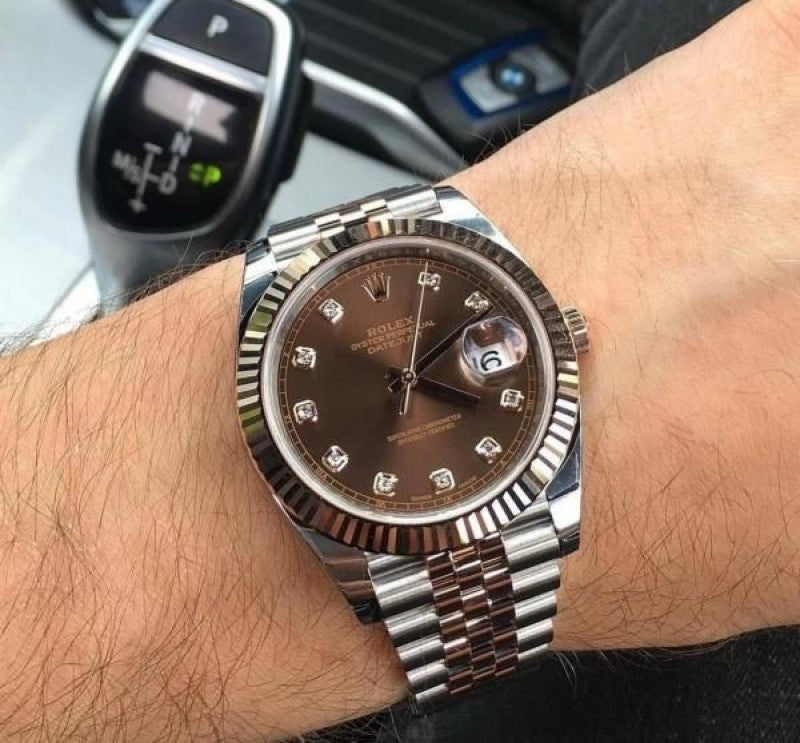 Role x Datejust Shift Movement Brown Dial