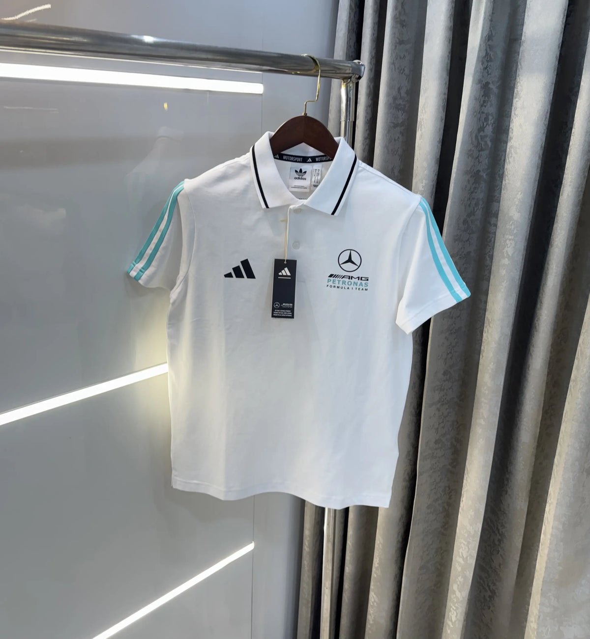 Copy Adida s White Premium Polo T-shirt
