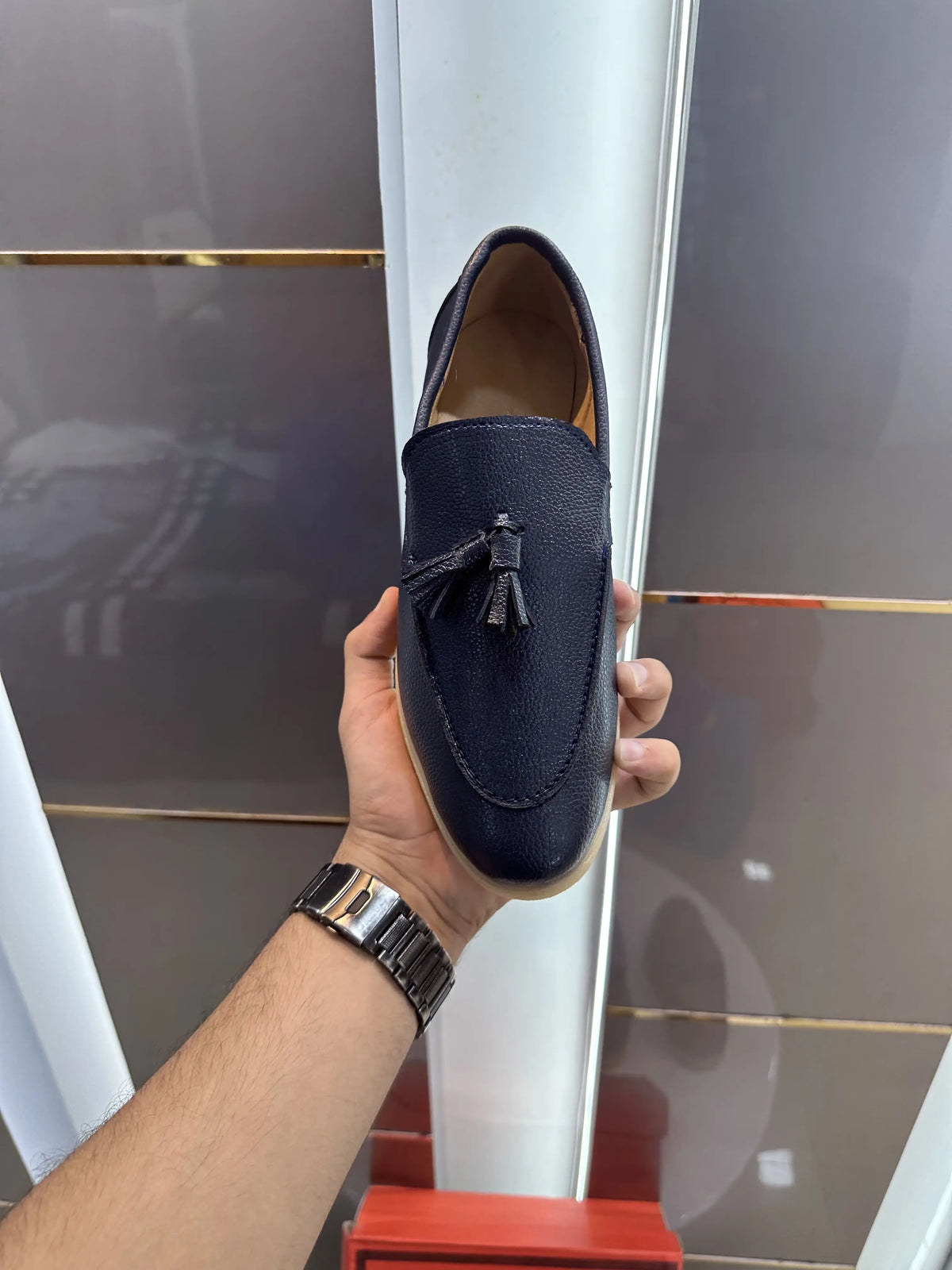 Loro_Piana Premium Leather Loafers