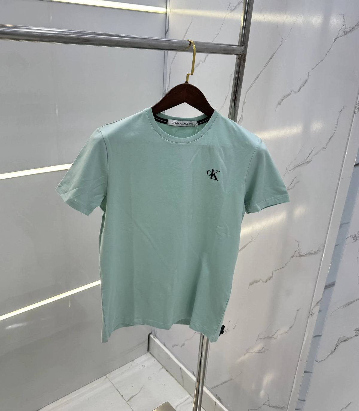 Calvin Klein Green Logo Print Premium T-Shirt