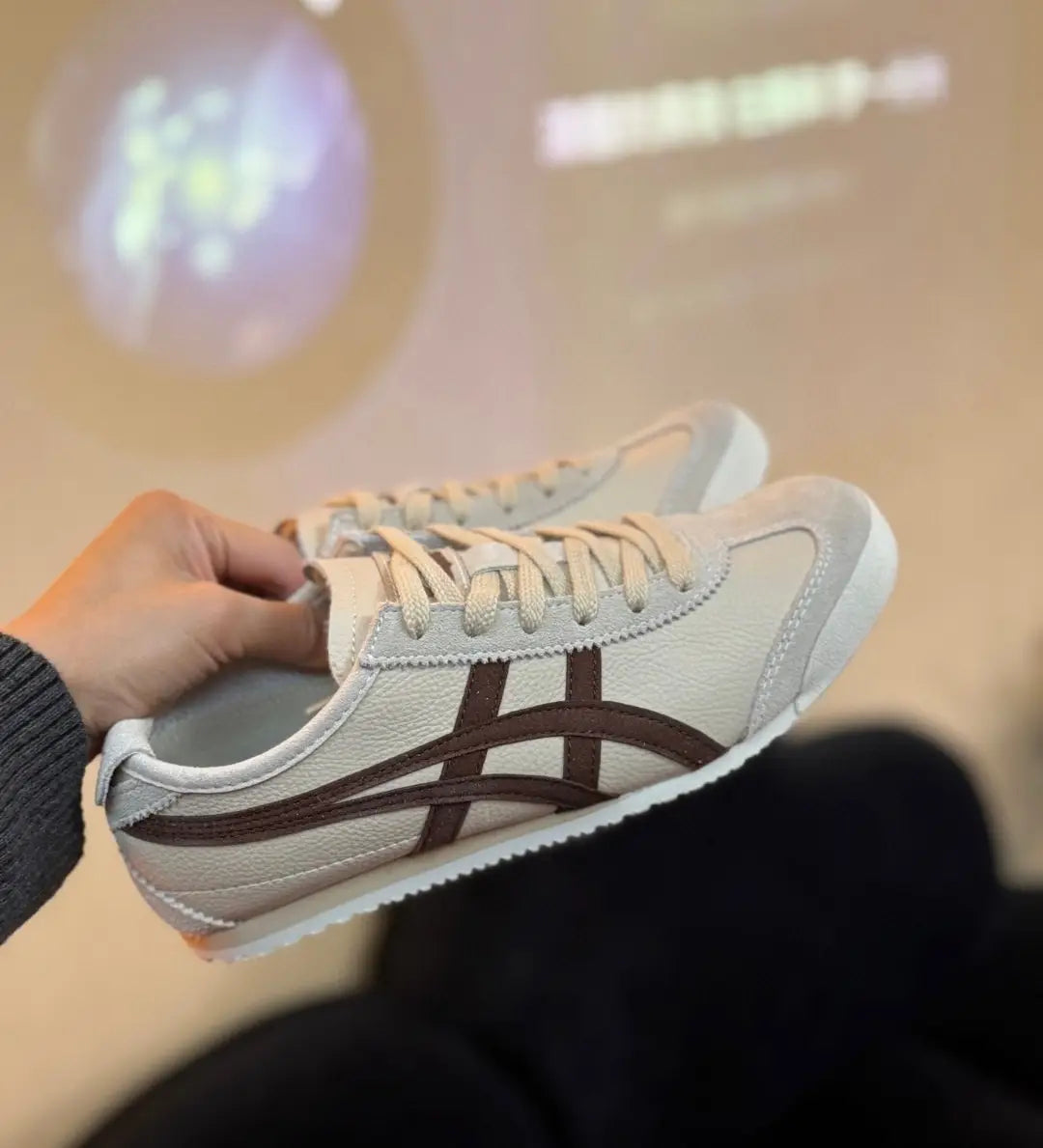 Onitsuk_a Tiger Mexico 66 Cream Coffee Mens 7A Premium First Copy D-1853