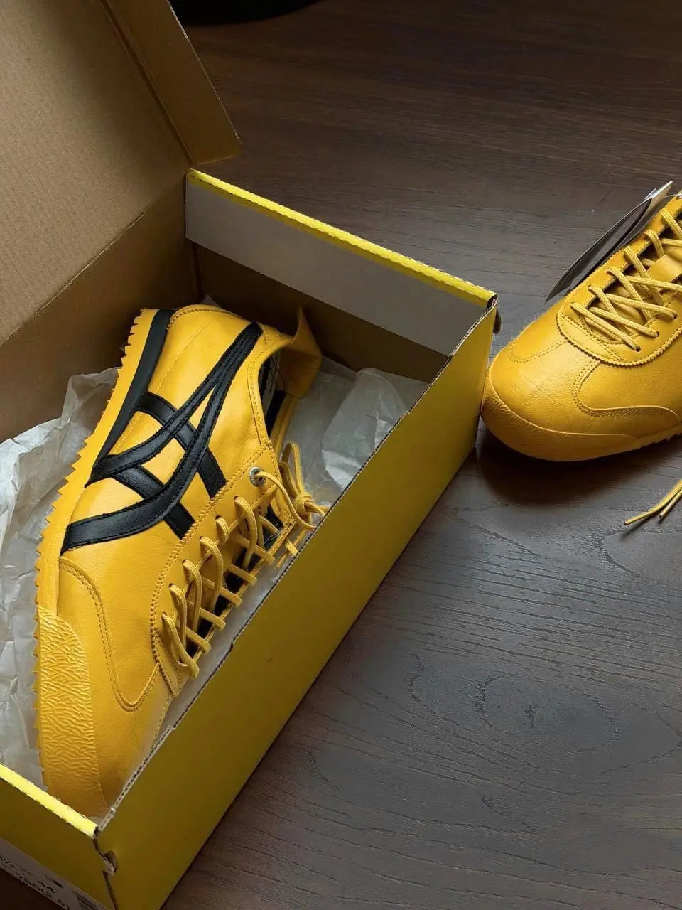 Onitsuka Tiger Mexico 66 SD Tai-Chi Yellow  Black  7A Premium Mens Sneakers D-2033