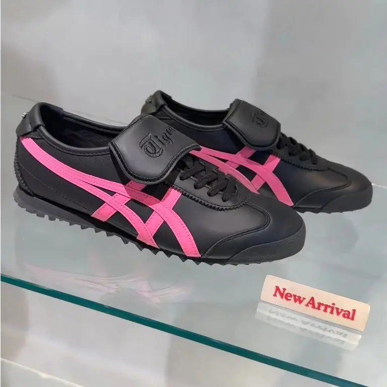 Onitsuka Tiger Mexico 66 Golf Black Blossom Pink 7A Premium Sneakers Girls D-2115