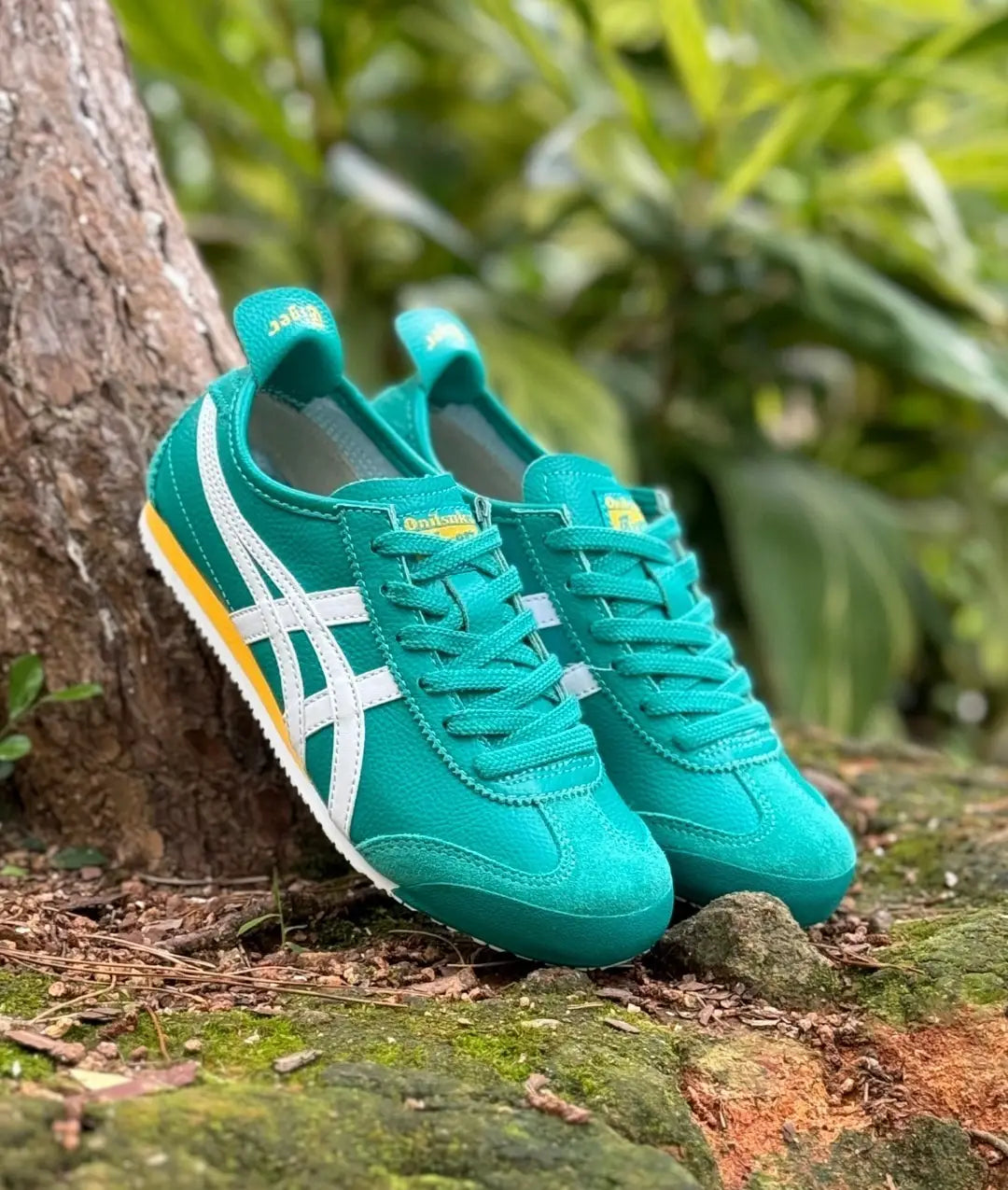 Onitsuka Tiger Mexico 66 Green White Yellow 7A Premium Unisex Sneakers D-2134