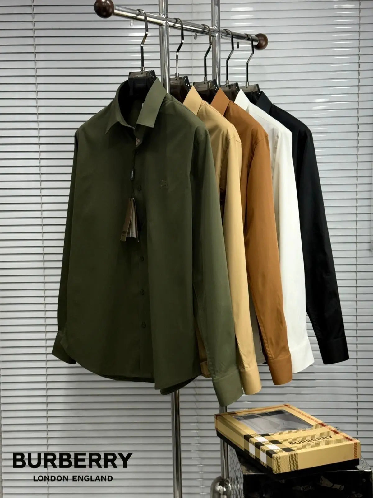 Burberr y  Beige   Premium Shirt With Original Box