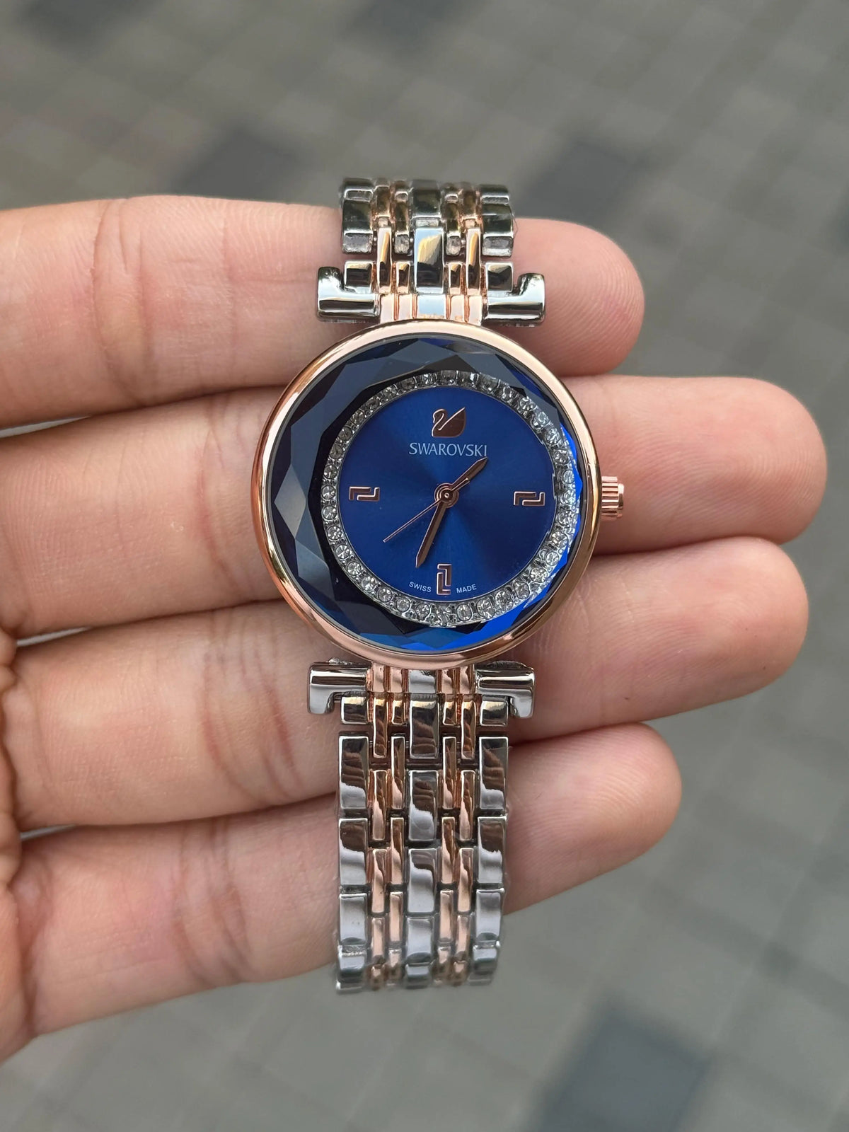 Swarovsk_i Two Tone Blue Women's 