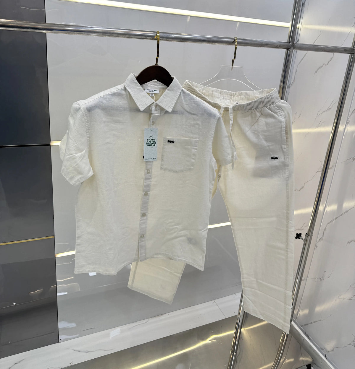 Lacost e White Logo Work Premium Tracksuit