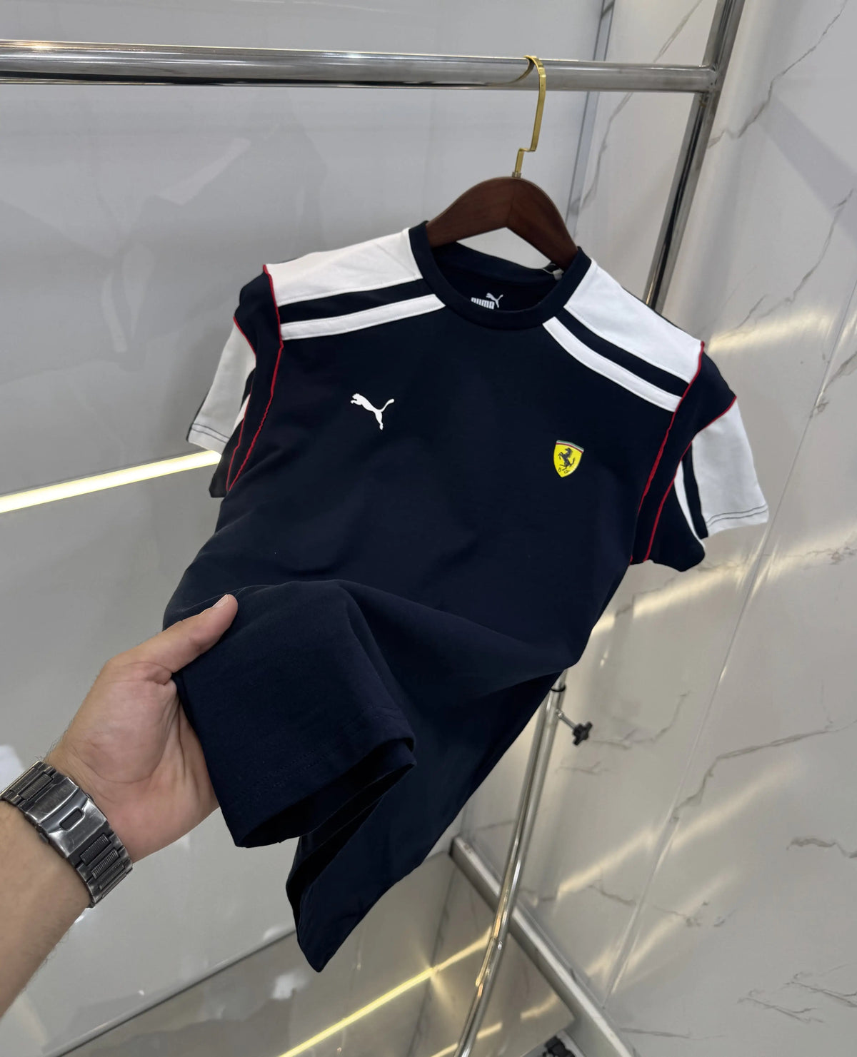 Pum a Navy Blue Ferrari Edition Premium T-Shirt