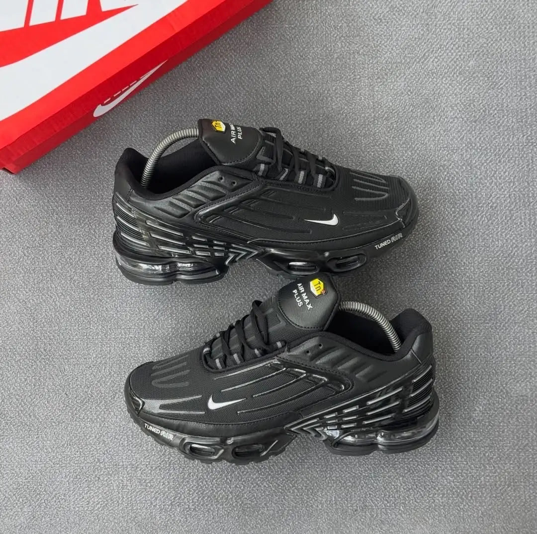 Nike_Airmax Plus 3 Black & Silver Mens Shoes