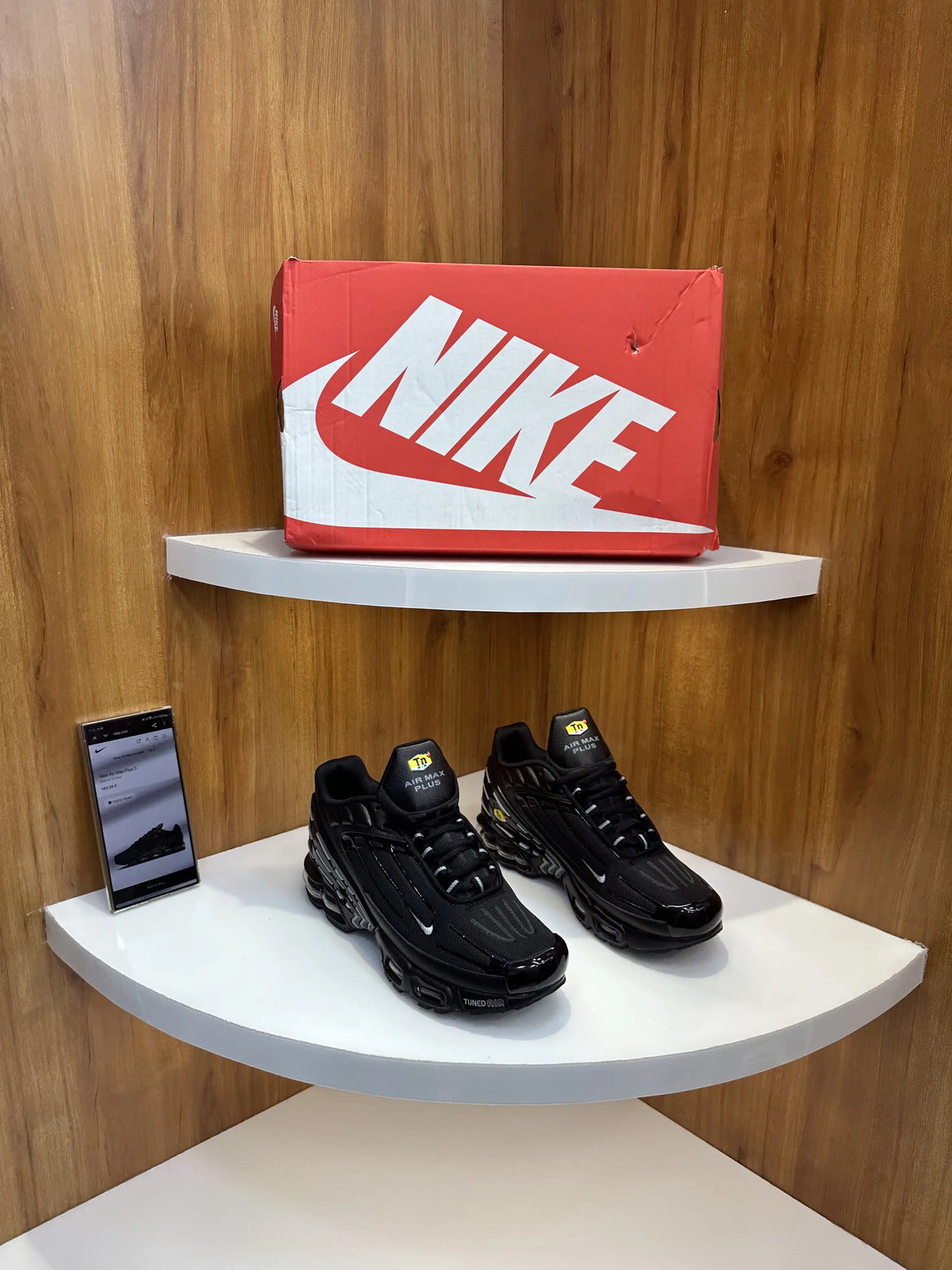 Nike_Airmax Plus 3 Black & Silver Mens Shoes