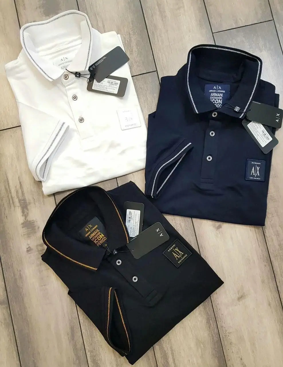 Arman i Exchange Black Logo Work Premium Polo T-shirt