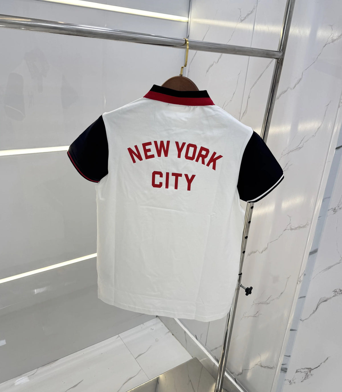 Tommy Hilfige r White Logo Work  Premium Polo T-Shirt