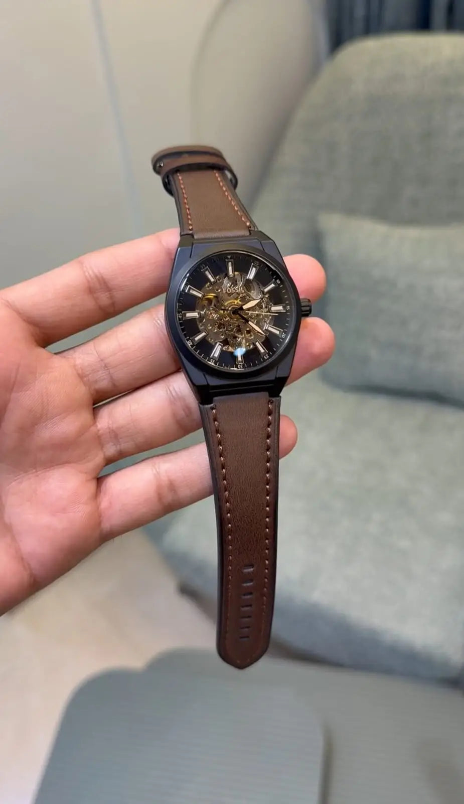 Fossi l Everett Leather Black