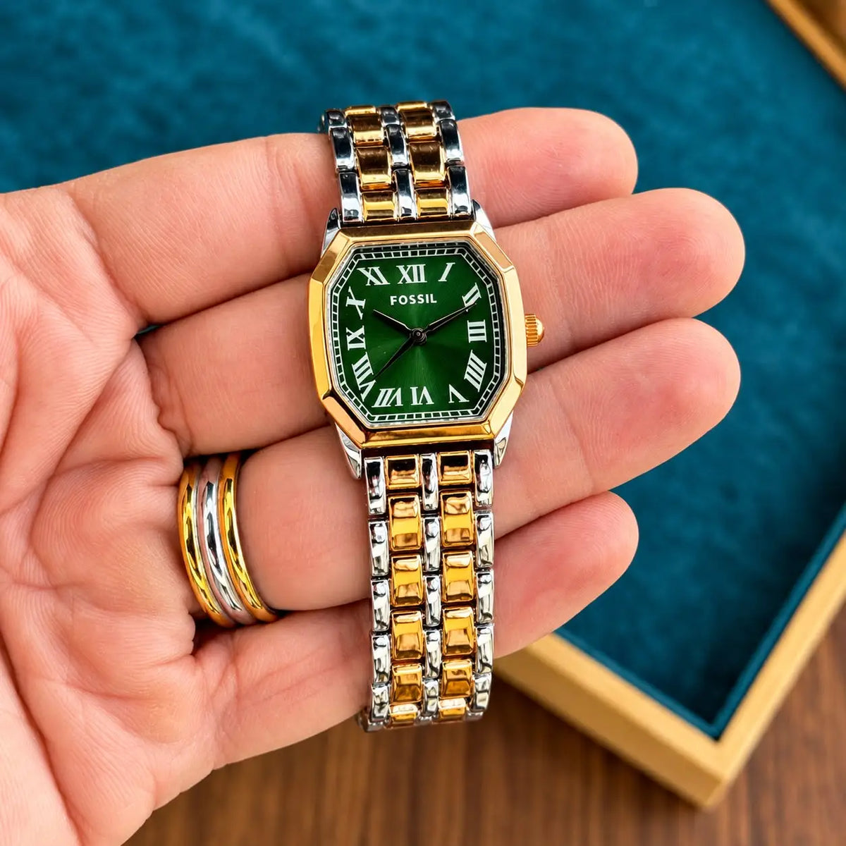 FOSSIL_LADIES_ROSE_TT_GREEN