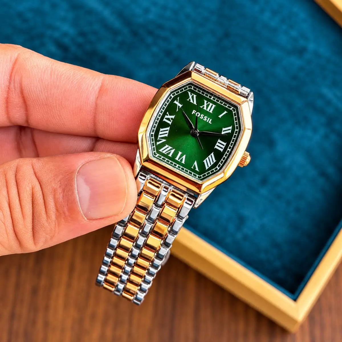 FOSSIL_LADIES_ROSE_TT_GREEN