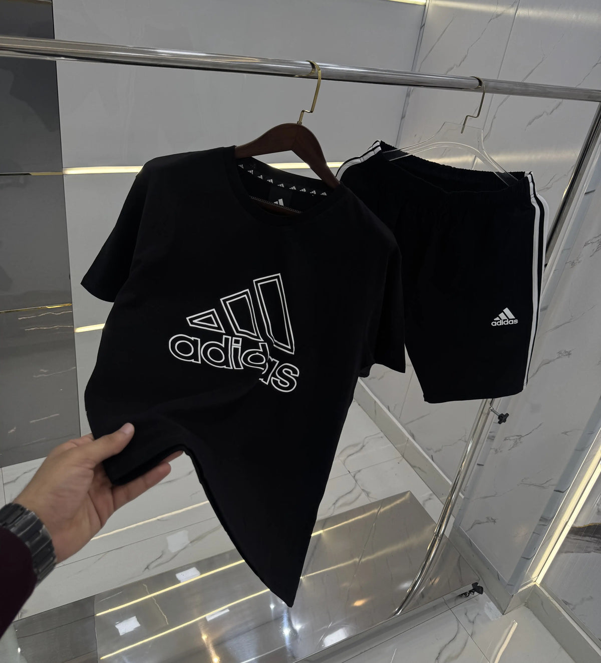 Adida s Black Logo Work Imported Cord Set