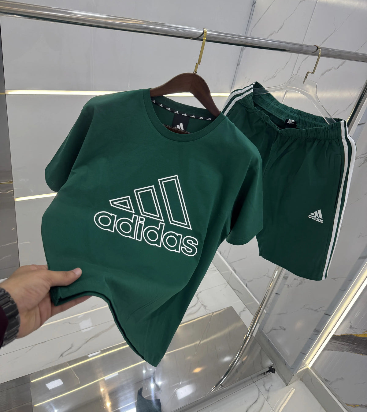 Adida s Green Logo Work Imported Cord Set
