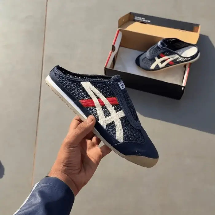 Onitsuka Tiger MEXICO 66 SABOT BLUE WHITE RED D-2127
