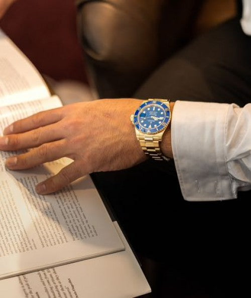 ROLE_X SUBMARINE Gold Blue WATCH