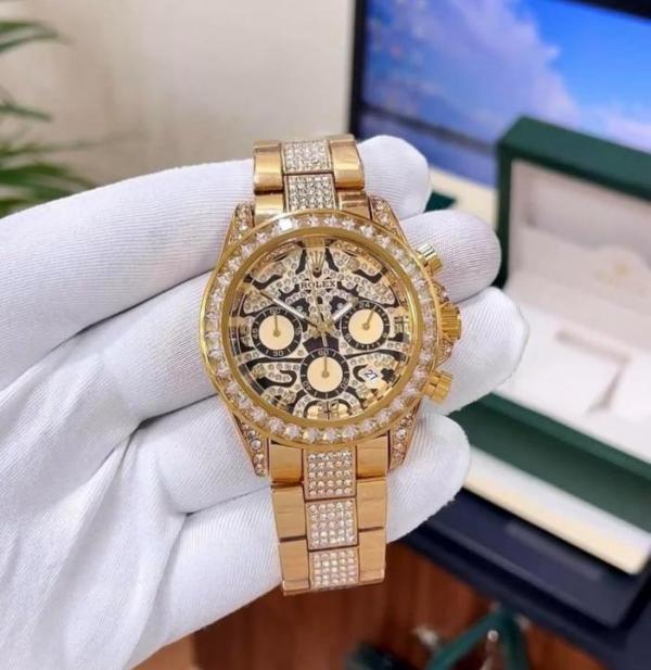 Role_x Daytona Eye Of Tiger Gold Chain